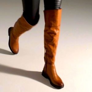 Franco Sarto Battina over the Knee Boots in Cognac
